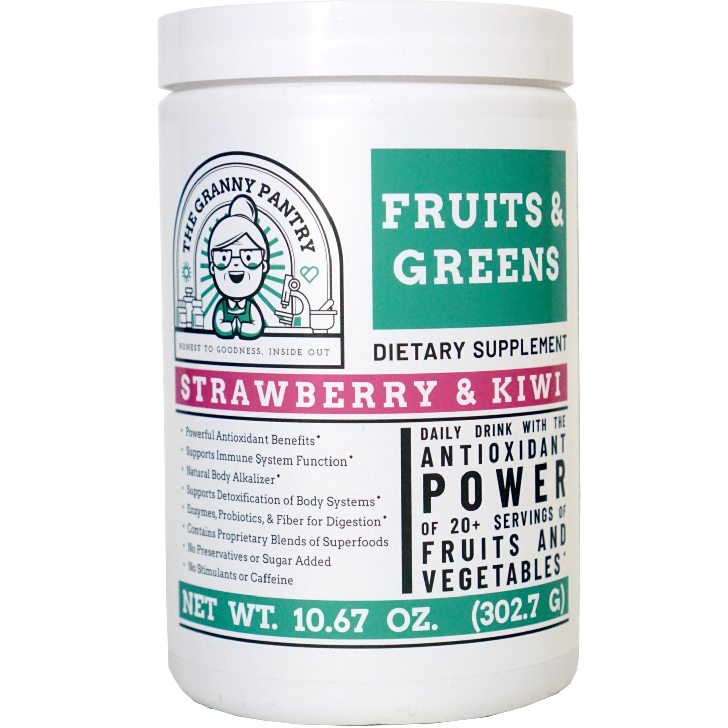 The Granny Pantry - Fruits & Greens - Strawberry & Kiwi